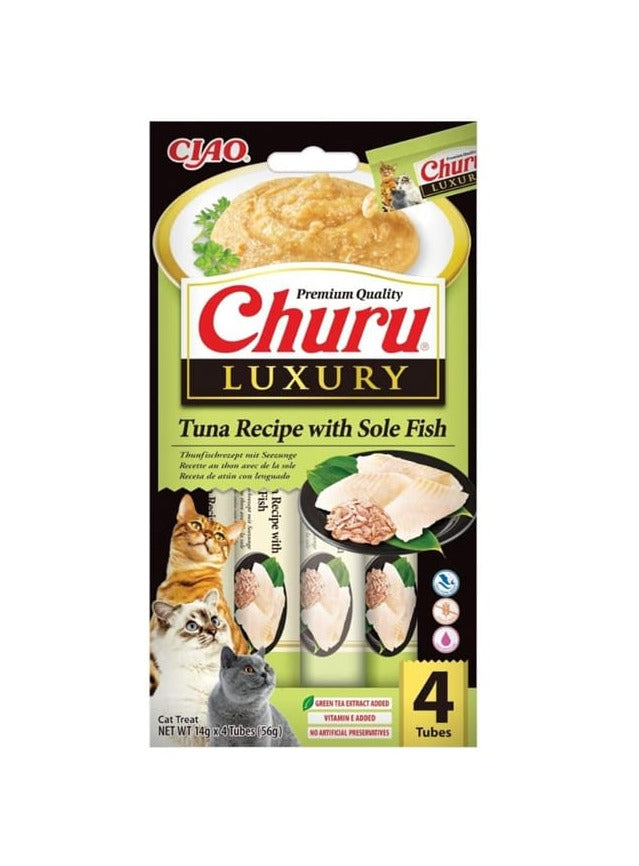 Churu - Cat Luxury Receita de Atum com Linguado