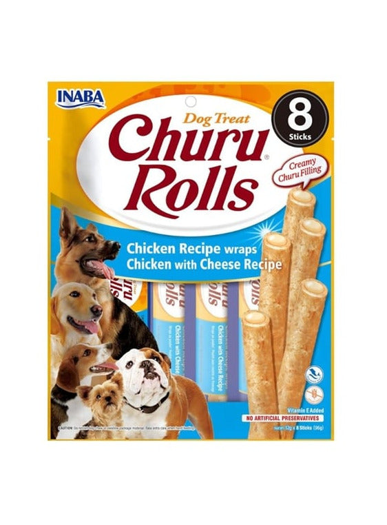 Churu - Dog Rolls Frango e Queijo