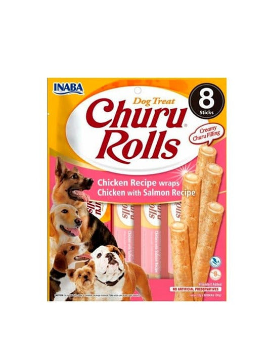 Churu - Dog Rolls Frango e Salmão
