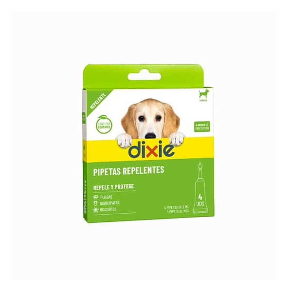 Dixie Pipetas Repelentes para Cães 4x2ml