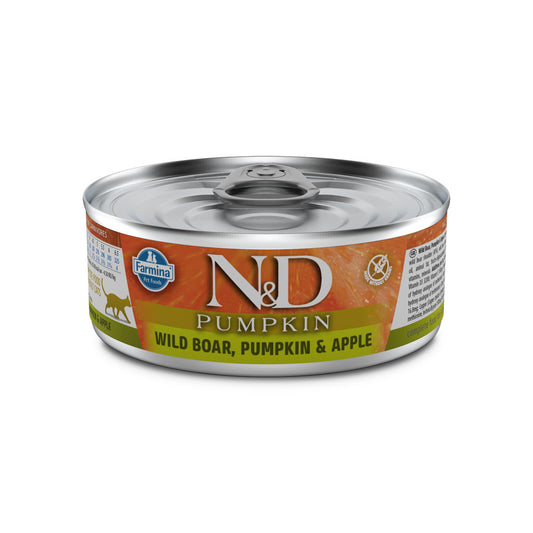 Farmina N&D Pumpkin - Alimento Húmido para Gato Adulto - Javali, Abóbora e Maçã