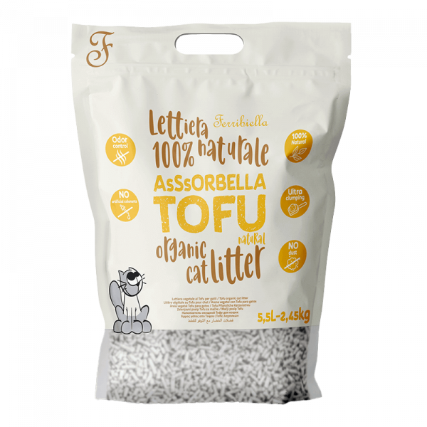 Ferribiella - Areia Ecológica Natural de Tofu para Gato