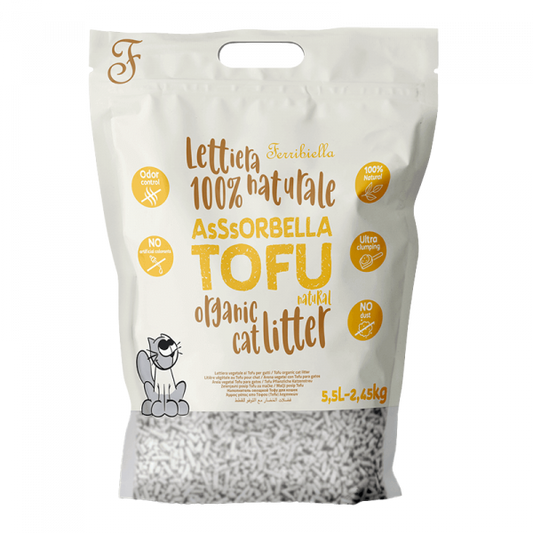 Ferribiella - Areia Ecológica Natural de Tofu para Gato