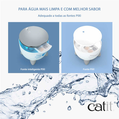 Catit PIXI - Filtro de Tripla Ação para Fonte de Gatos