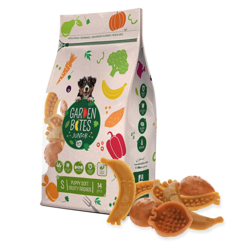 Garden Bites Fruity Friends - Snacks de Fruta para Cão Puppy
