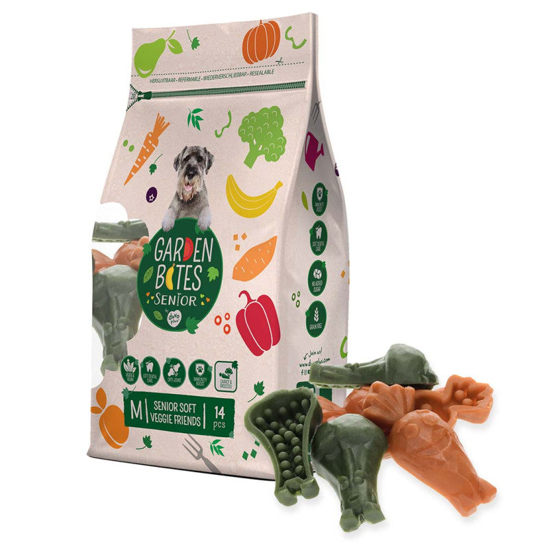 Garden Bites Veggie Friends - Snacks de Vegetais para Cão Sénior