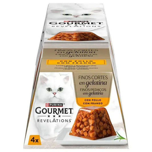 Gourmet Revelations Finos Pedaços em Gelatina para Gato - Frango