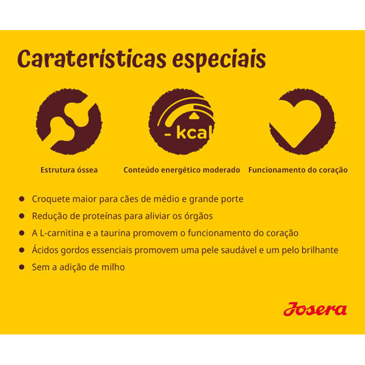 Josera Optiness Médio/Grande Adulto - Borrego