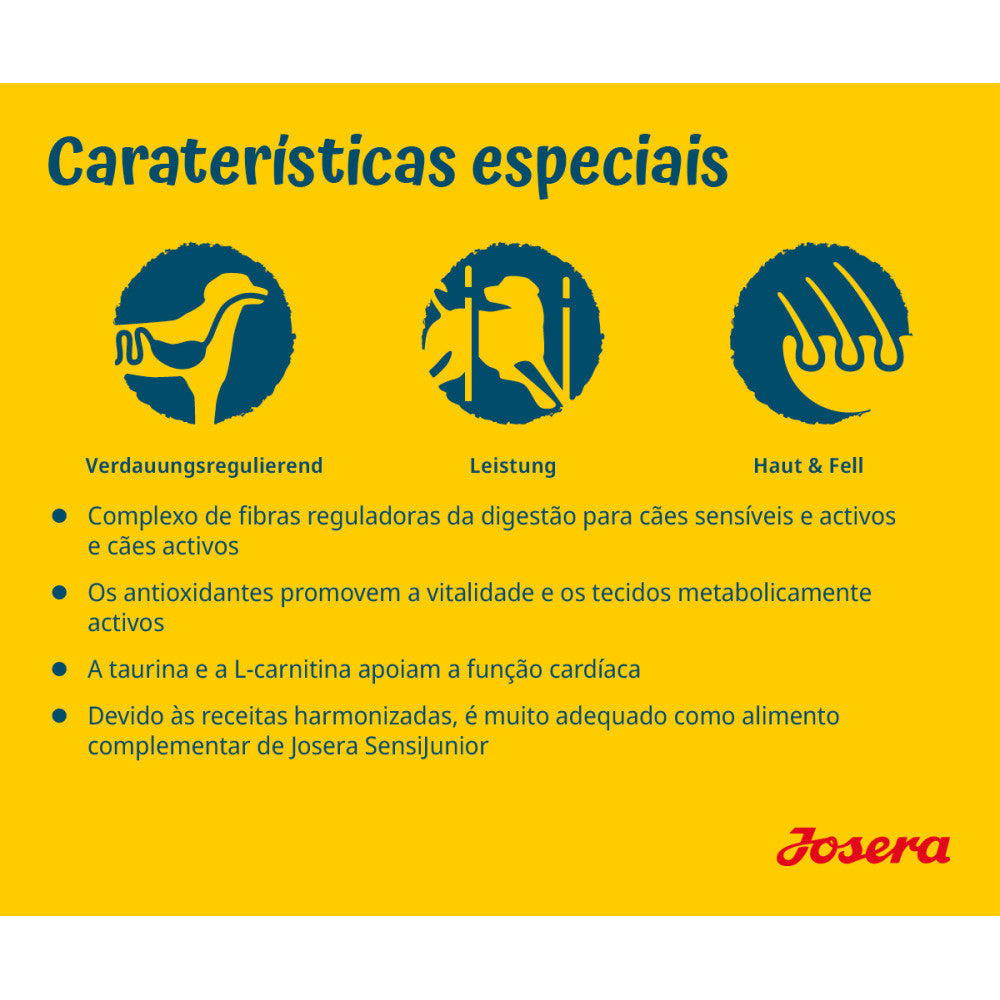 Josera Medi Maxi SensiAdult - Ração Seca para Cão Médio/Grande com Sensibilidades de Pato e Salmão