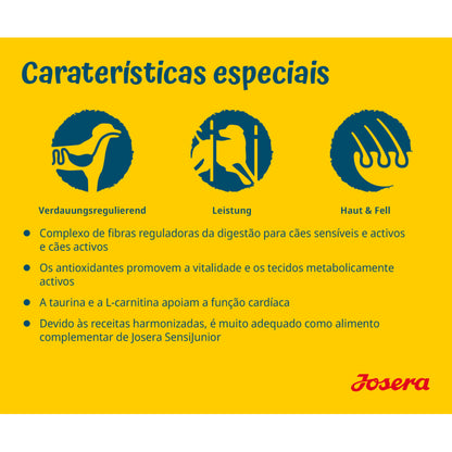 Josera Medi Maxi SensiAdult - Ração Seca para Cão Médio/Grande com Sensibilidades de Pato e Salmão