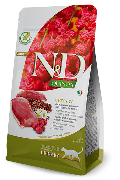 Farmina N&D Quinoa Urinary - Ração Seca para Gato Adulto Sensibilidade Urinária - Pato