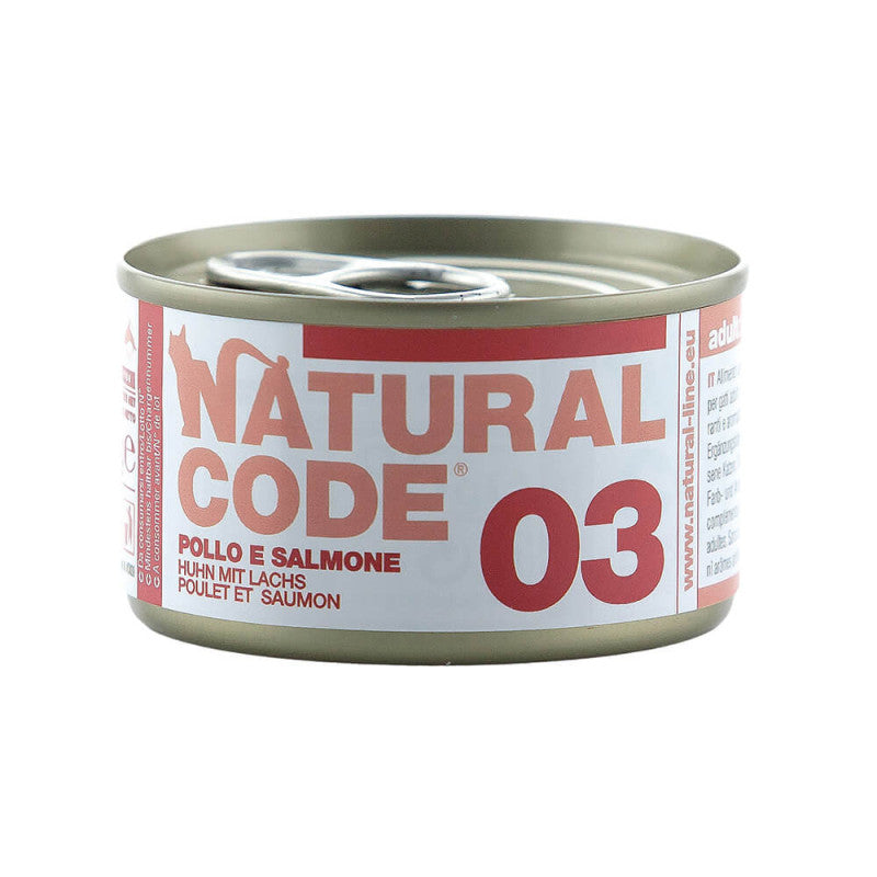 Natural Code 03 Frango e Salmão | Alimento Húmido para Gato