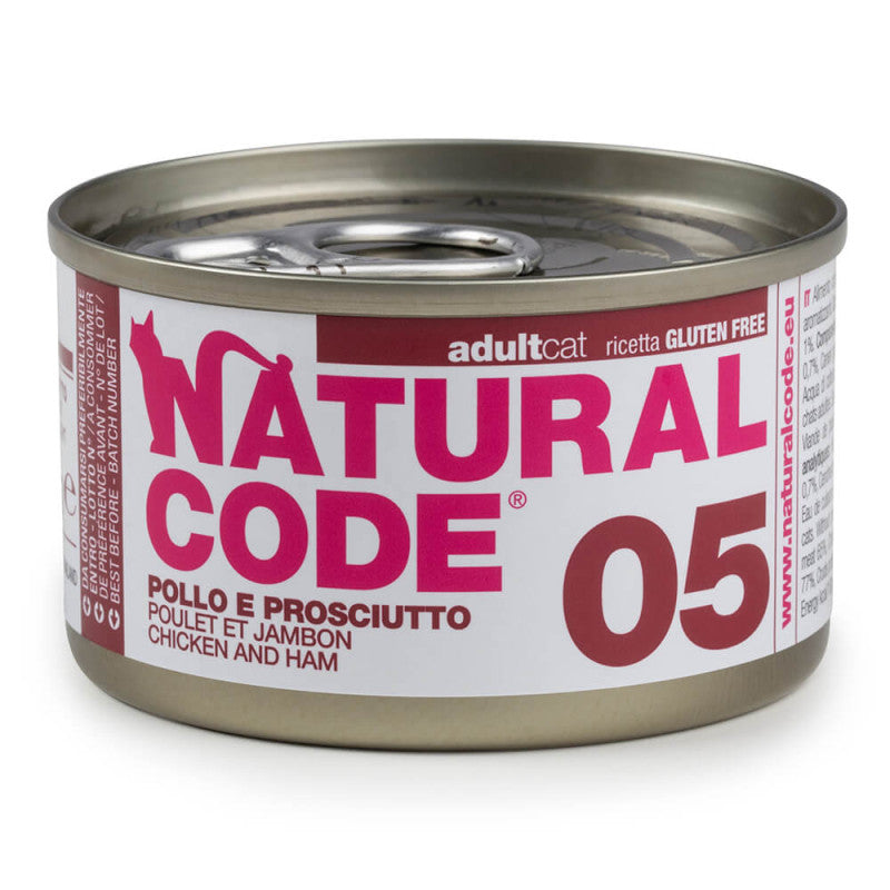 Natural Code 05 - Frango e Presunto para Gato