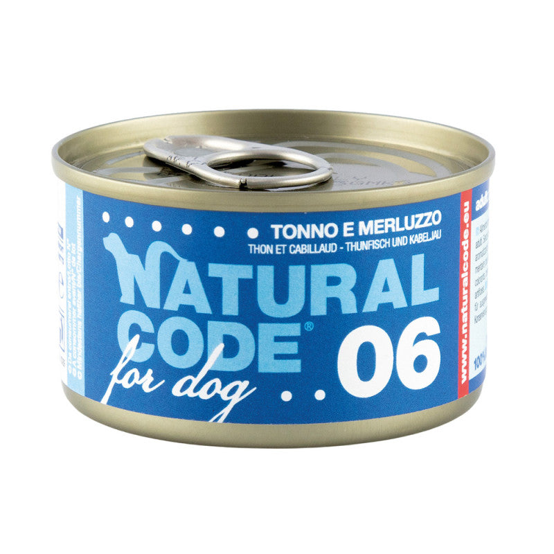 Natural Code 06 Atum e Bacalhau | Alimento Húmido para Cão