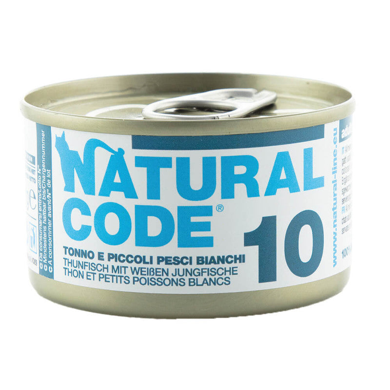Natural Code 10 Atum e Peixe Branco | Alimento Húmido para Gato