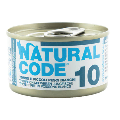 Natural Code 10 Atum e Peixe Branco | Alimento Húmido para Gato