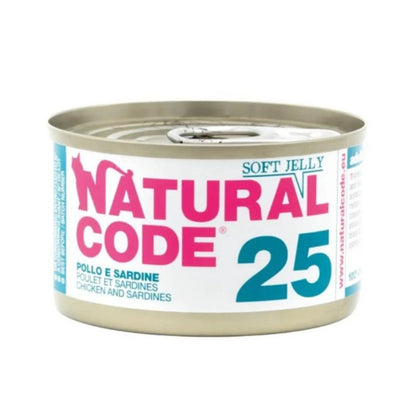Natural Code 25 - Frango e Sardinha em Gelatina para Gato