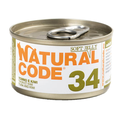 Natural Code 34 Atum e Kiwi em Gelatina | Alimento Húmido para Gato