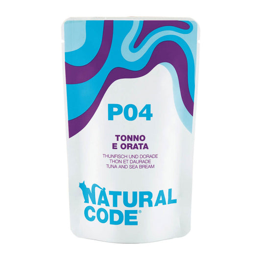 Natural Code P04 Atum e Dourada | Alimento Húmido Complementar para Gato