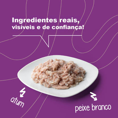 Natural Code P10 Atum e Peixe Branco | Alimento Húmido Complementar para Gato