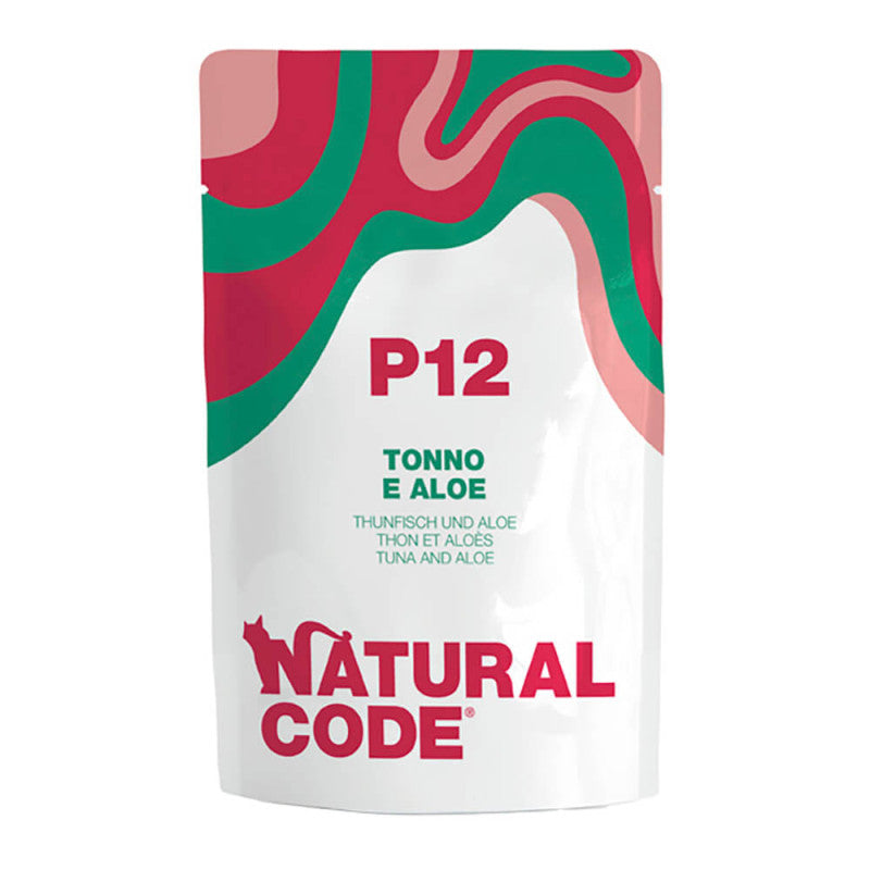 Natural Code P12 Atum e Aloé Vera | Alimento Húmido Complementar para Gato