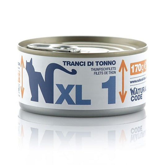 Natural Code XL1 - Alimento Húmido para Gato Atum em Fatias