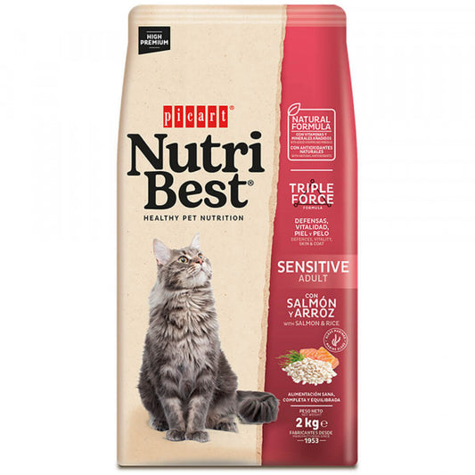 Nutribest Adulto Sensitive - Salmão e Arroz