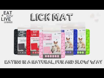 Eat Slow Live Longer - Tapete de Lamber Honeycomb para Cão e Gato
