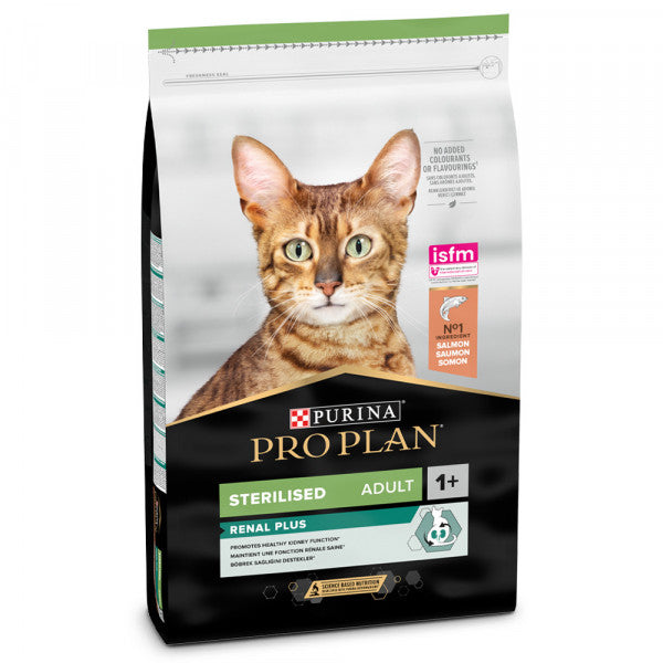 Pro Plan Sterilised Renal Plus - Ração de Salmão para Gato Adulto Esterilizado