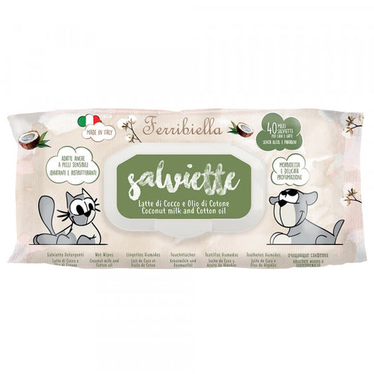 Toalhitas com Leite de Coco e Óleo de Algodão